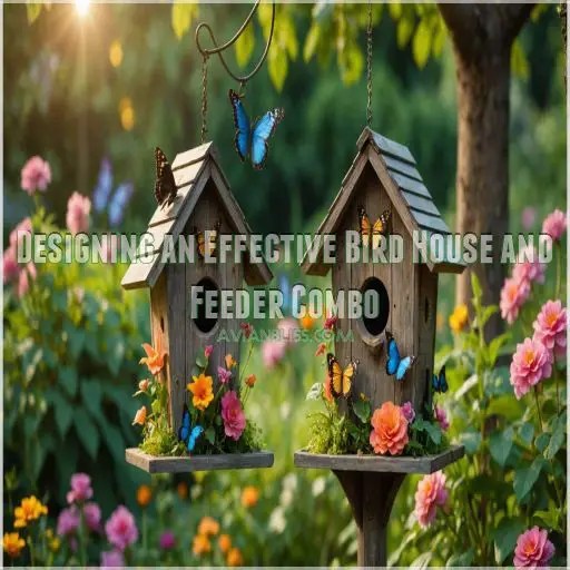 Bird House With Feeder Combo Attract More Birds Easily