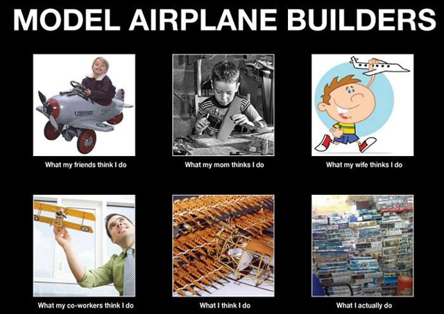 Model Airplane Builders Aviation Humor