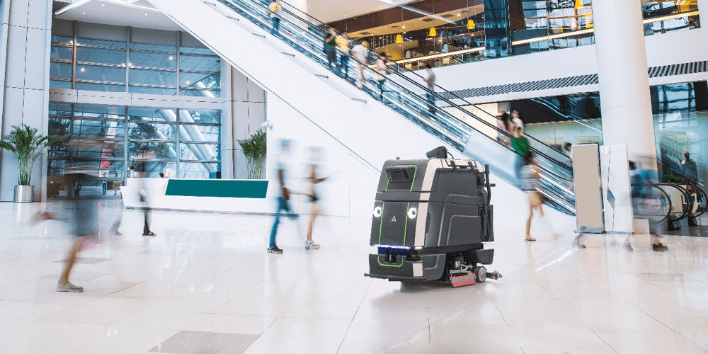 Kas commercial floor cleaner Retail floor cleaning Avidbots