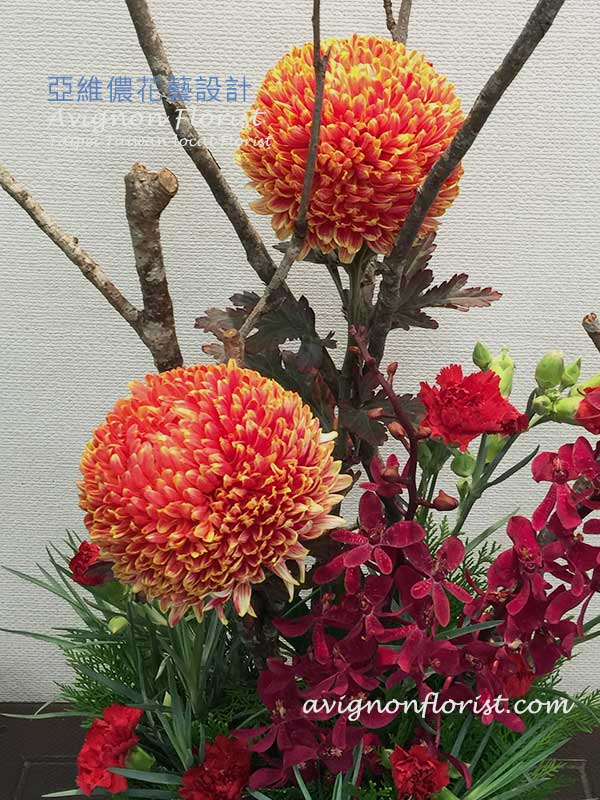 Chinese New Year Flower arrangement Avignon Florist local Taipei Florist