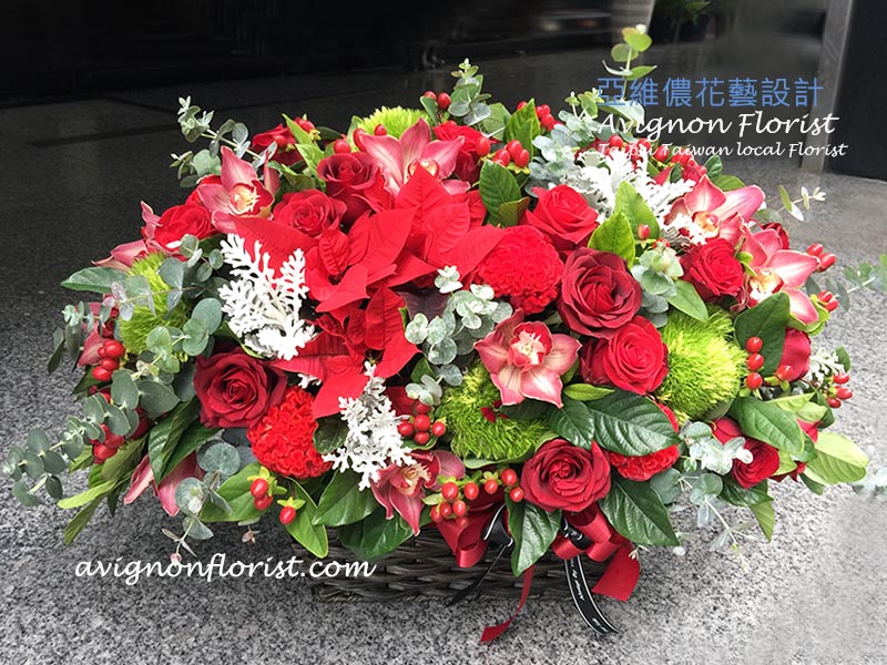 Christmas flowers Taipei Taiwan Avignon Florist Flower delivery