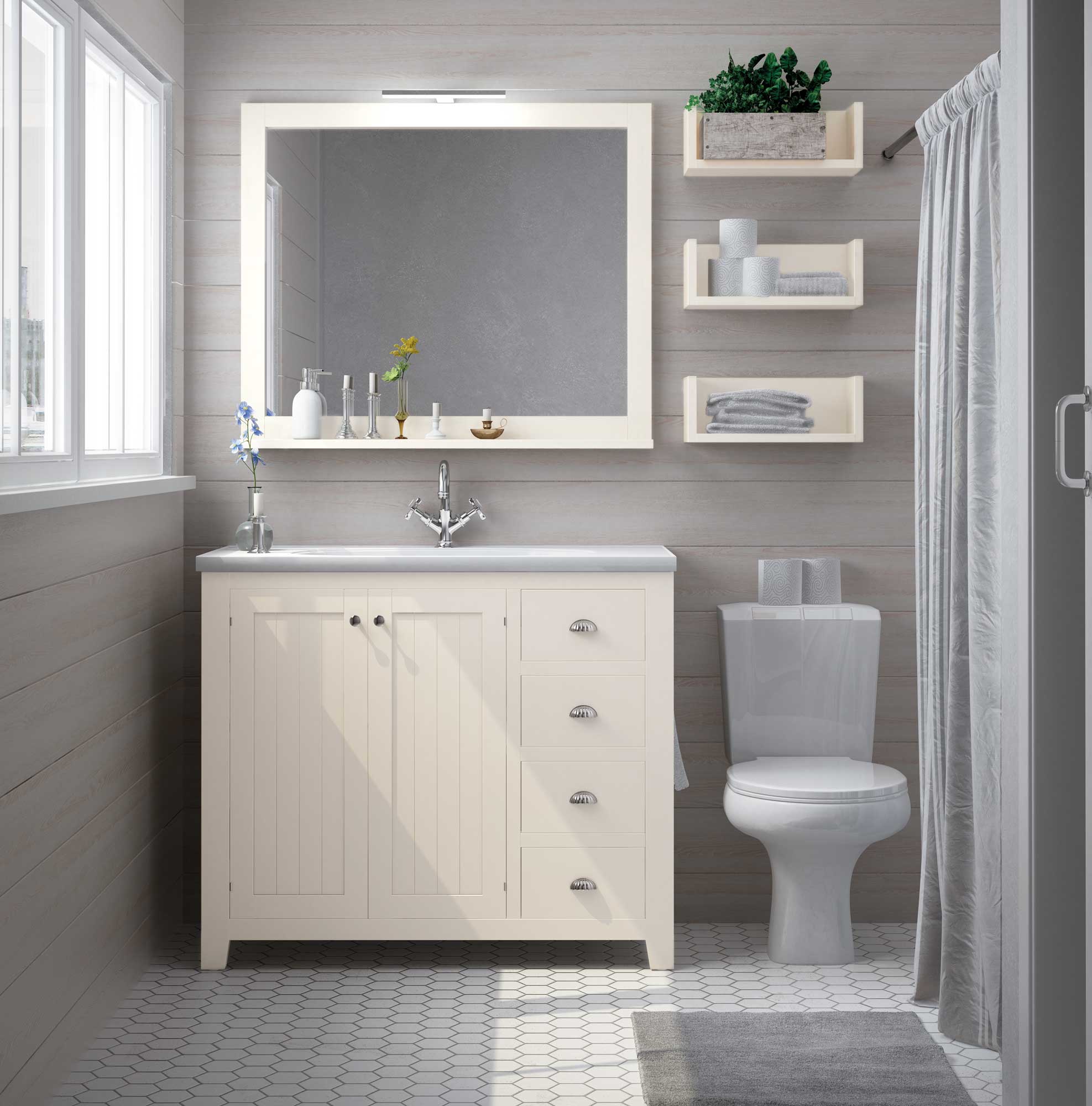 Muebles Para Baño Estilo Vintage Armarios Peluqueria