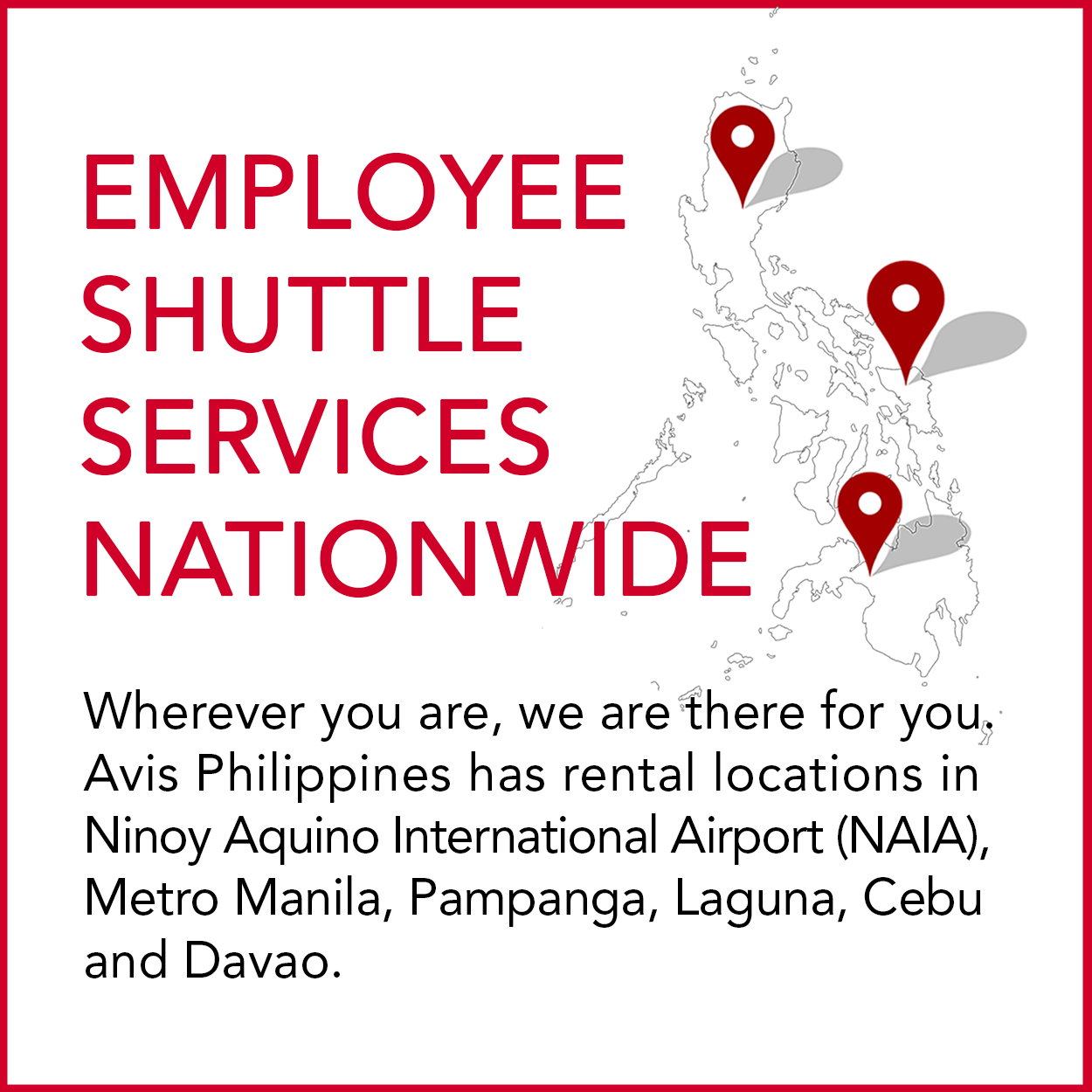 Employee Shuttle Service Avis Car Rental Manila Philippines Best