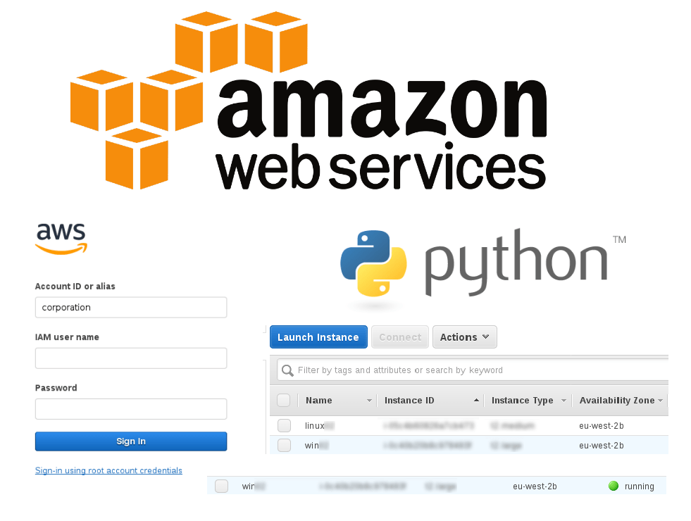 Starting/stopping Amazon EC2 instances using CLI and Python SDK