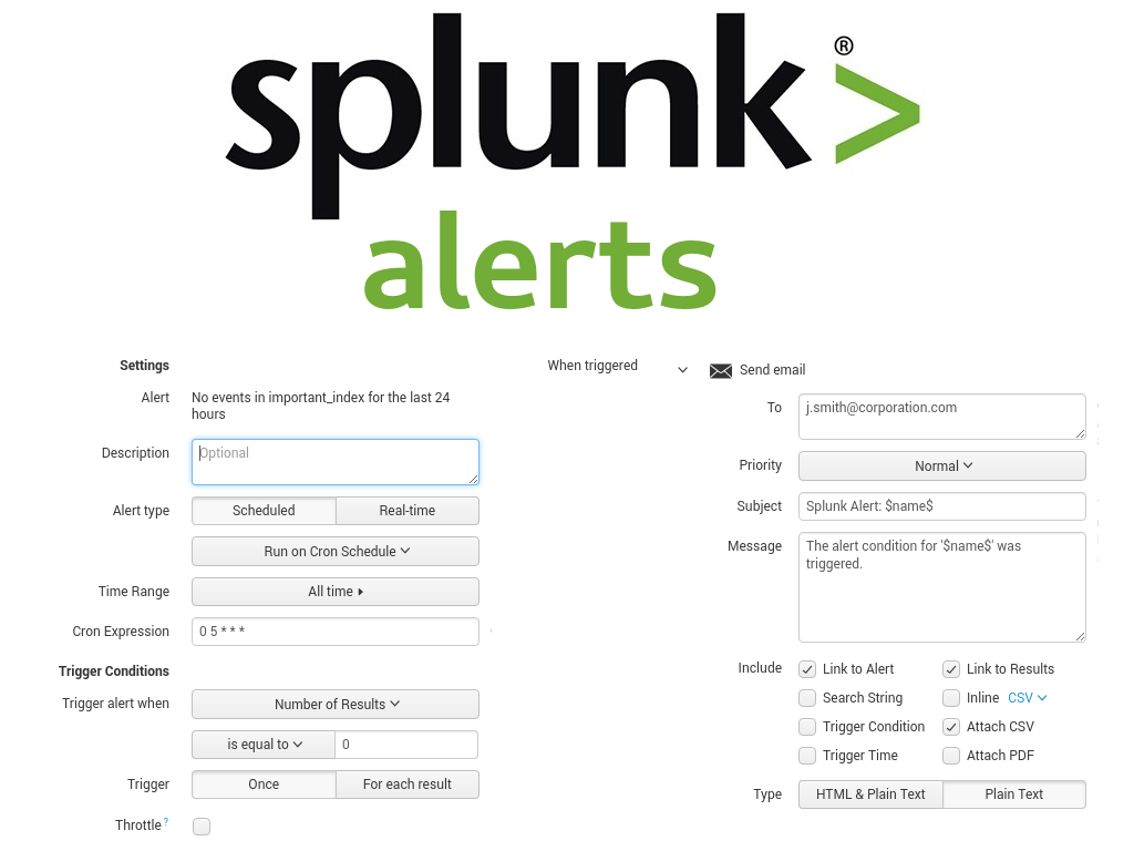 Creating Splunk Alerts using API Alexander V. Leonov