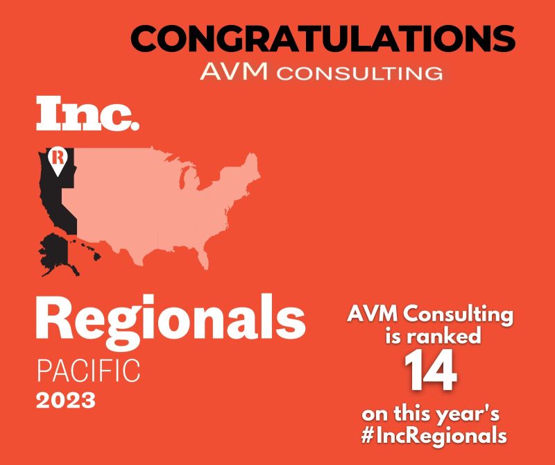 AVM Consulting ranked 14 on this year's IncRegionals list AVM Consulting