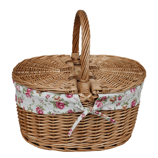 Buy Garden Rose Lining Picnic Basket online