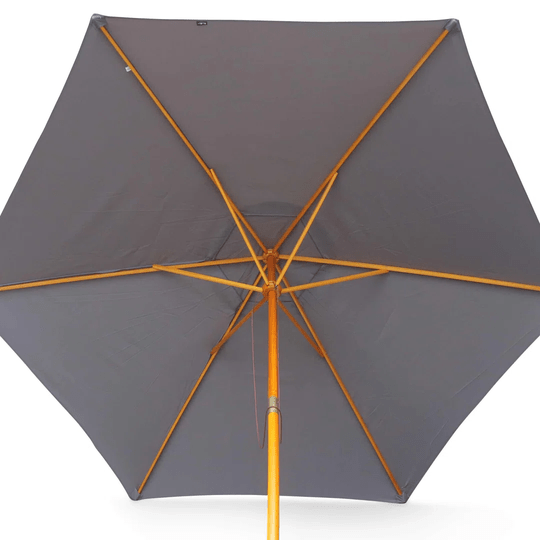Buy 3m Round Wooden Centre Pole Parasol online