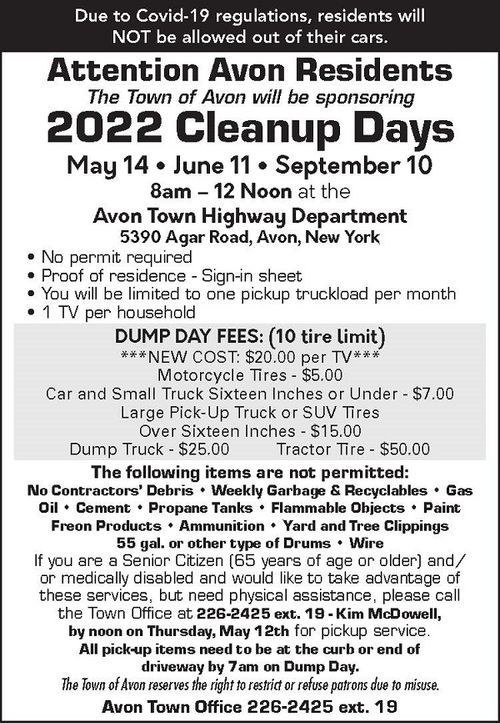 The Town & Village of Avon, NY