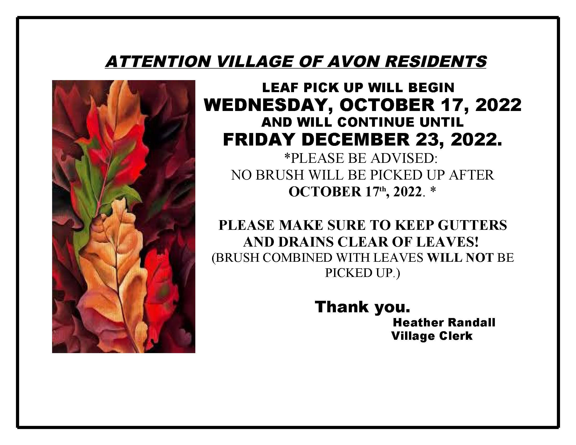 The Town & Village of Avon, NY