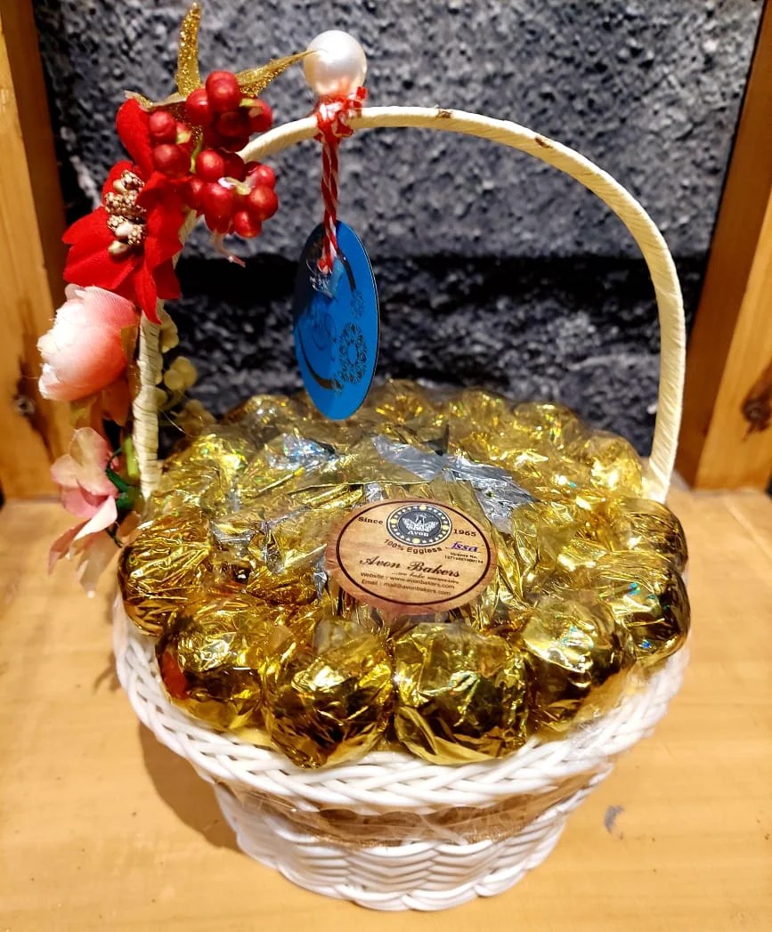 Home Made Assorted Chocolate Basket Avon Bakers