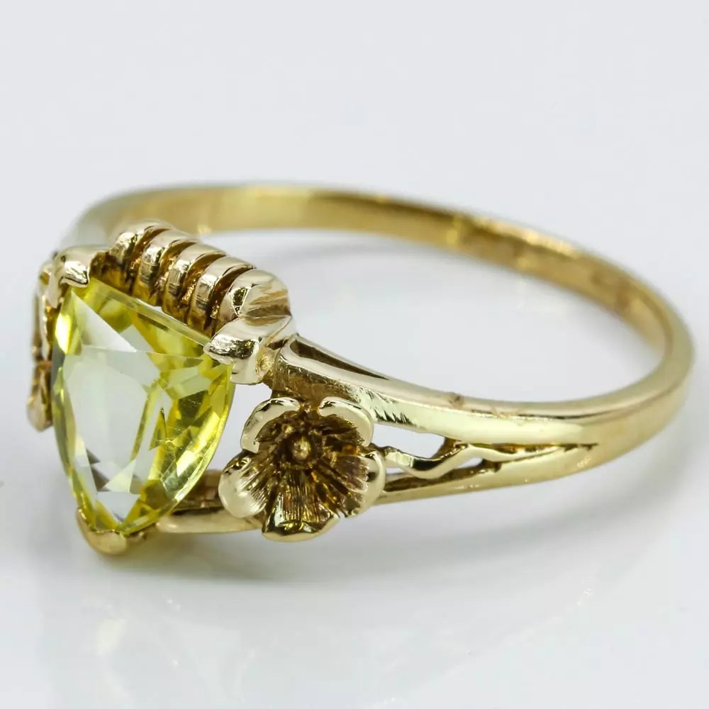 14k Gold Yellow Stone Ring A&V Pawn