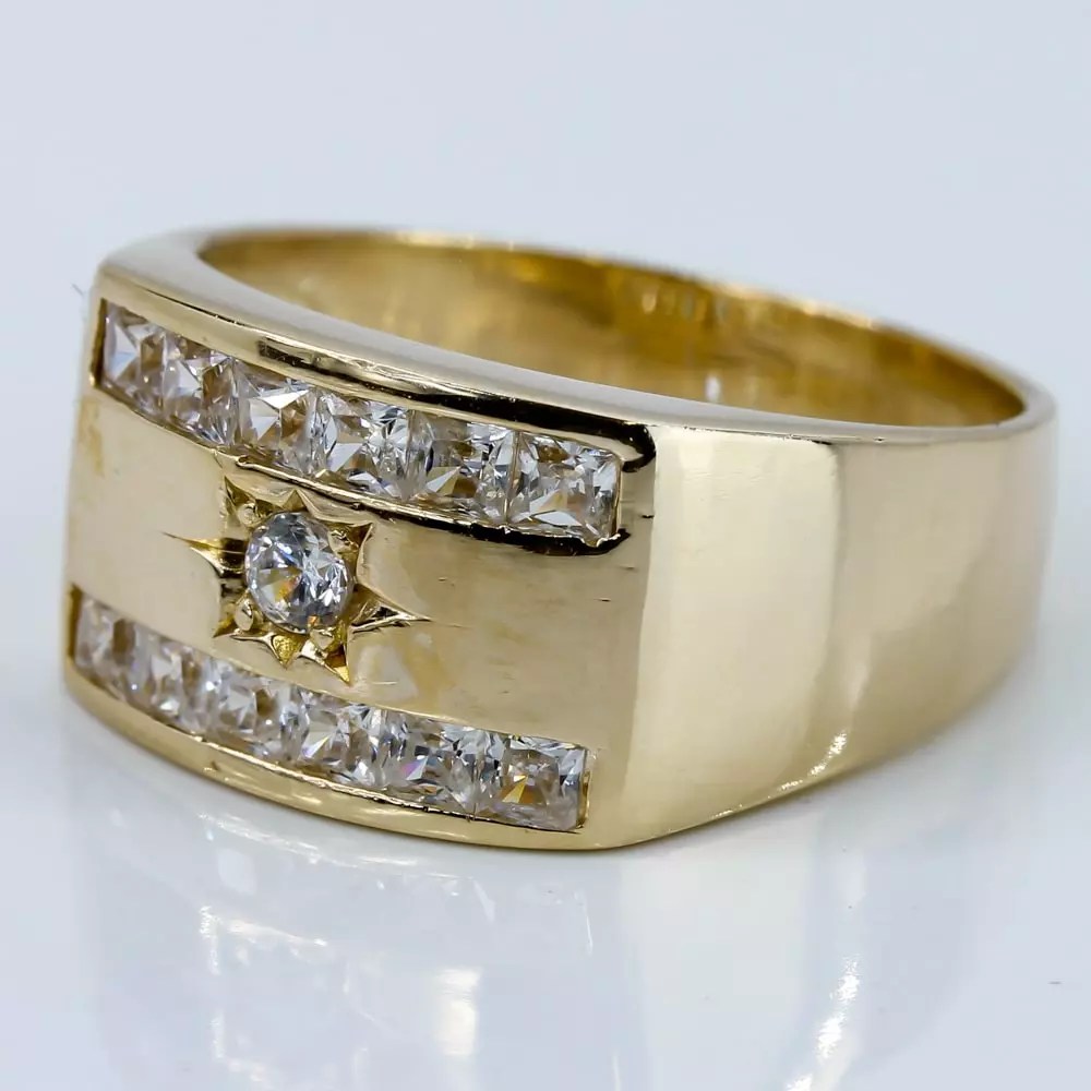 14k Gold Cubic Zirconia Ring A&V Pawn