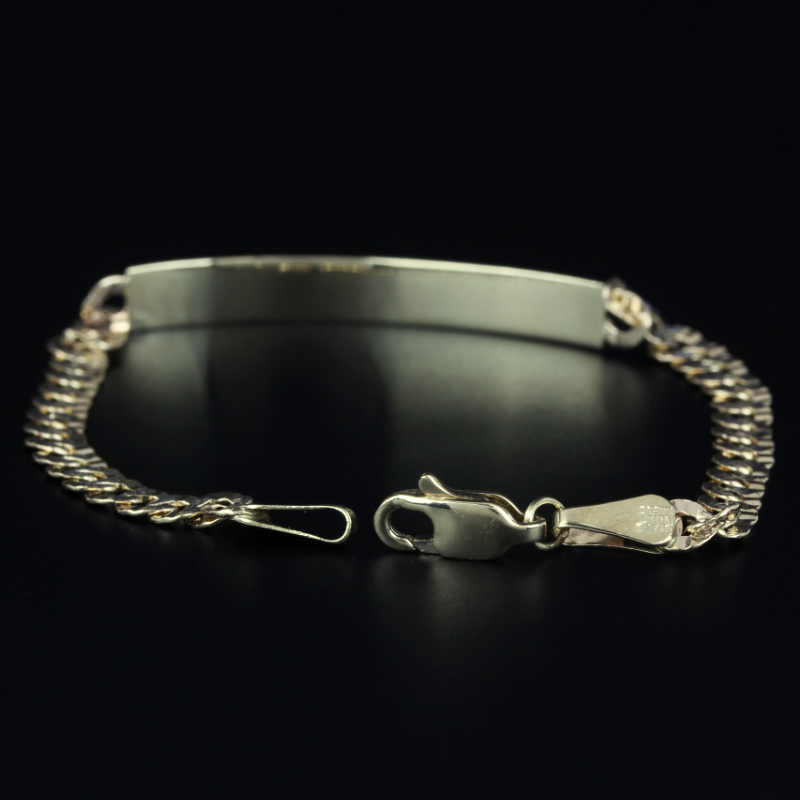 10k Gold 2Tone Link ID Bracelet A&V Pawn