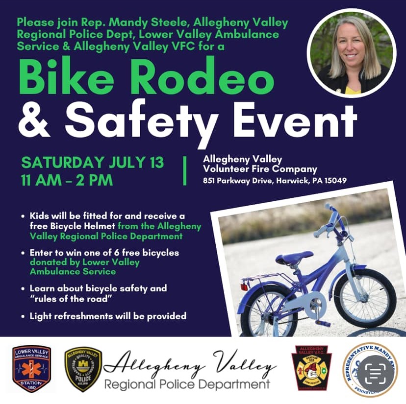 Bike Rodeo & Safety Event Allegheny Valley Regional Police Department