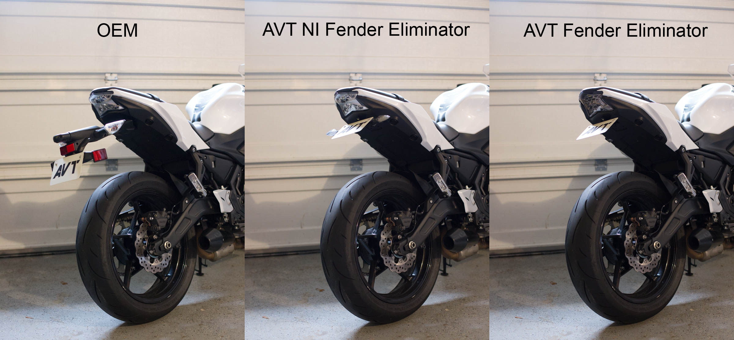 AVT z650/ Ninja 650 Fender Eliminator Kit 20172024 Integrated Tail