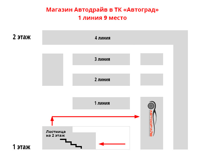 Контактная информация магазина автоаксессуаров "Автодрайв"