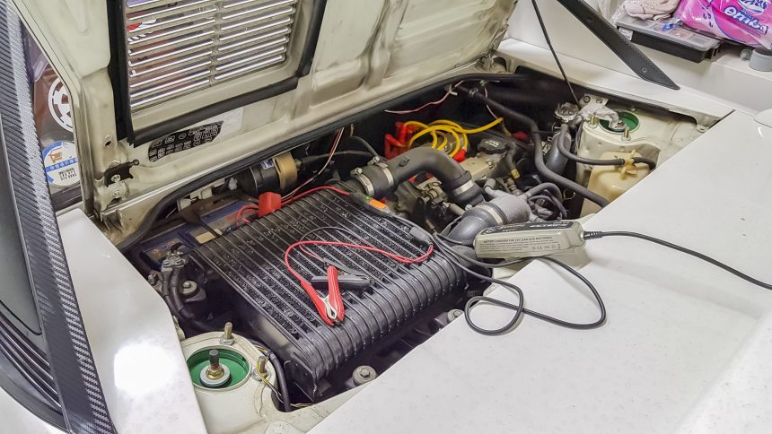 MR2 AW11 Engine bay – Ghost XI