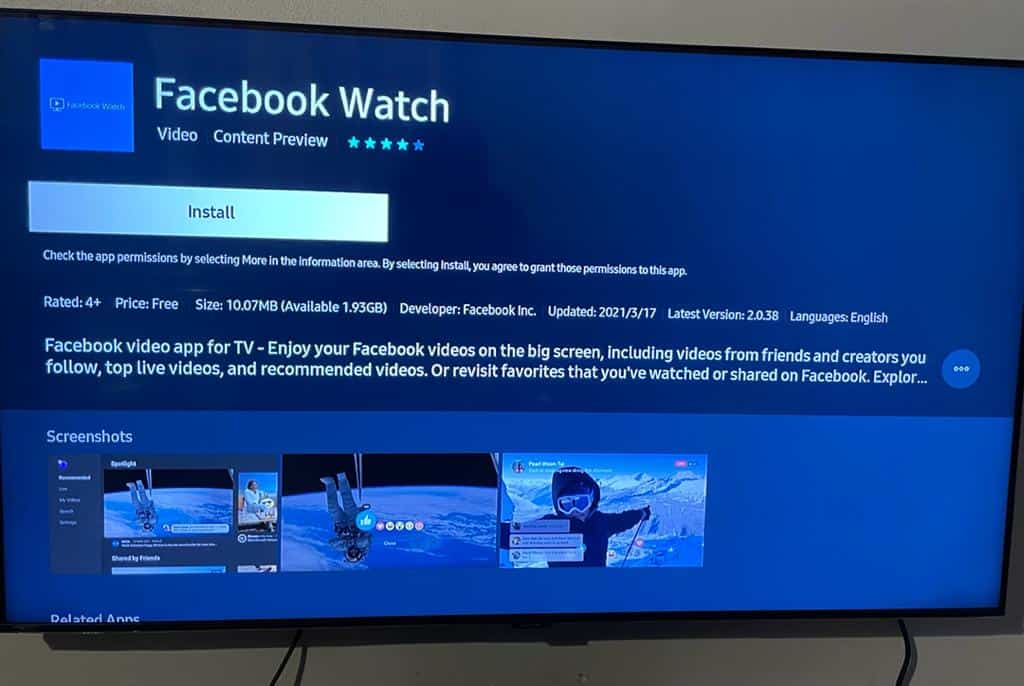 How to watch facebook live on samsung smart tv
