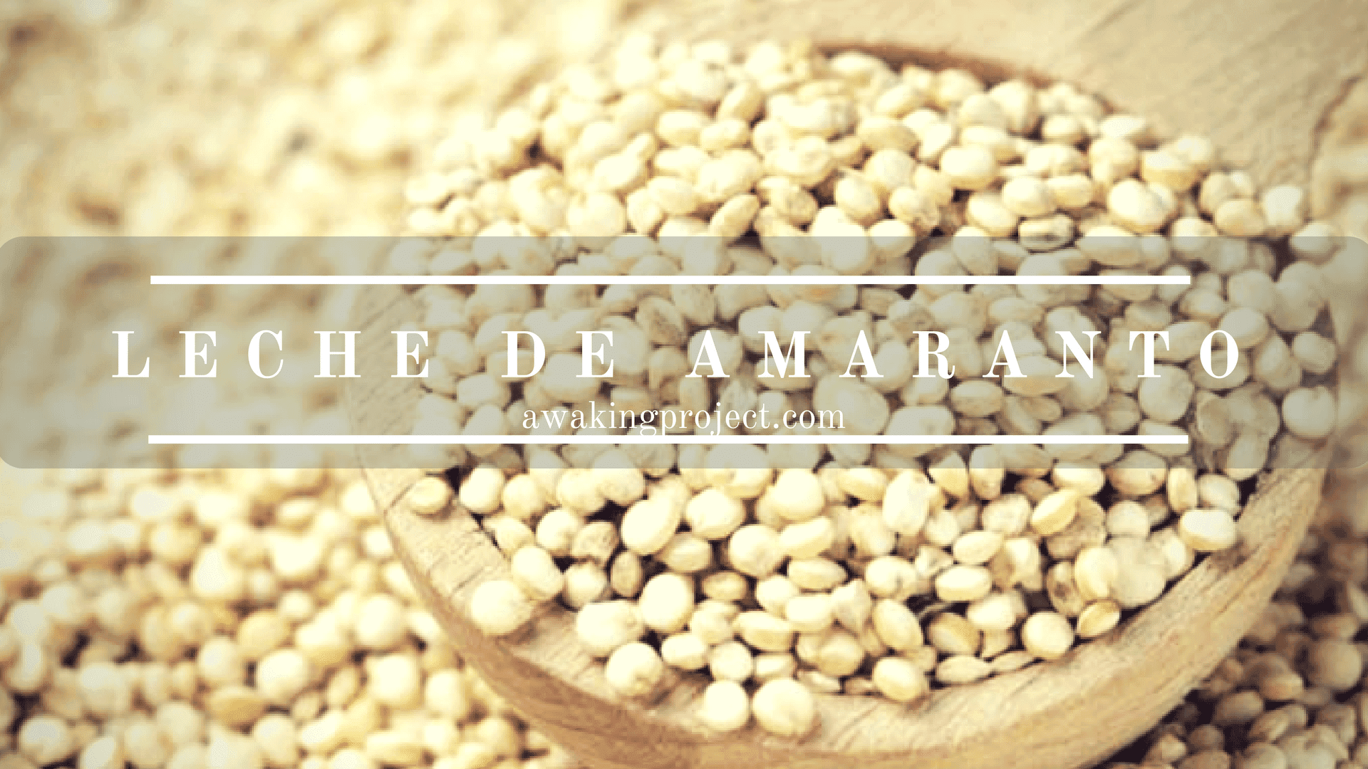Leche de Amaranto Awaking Project