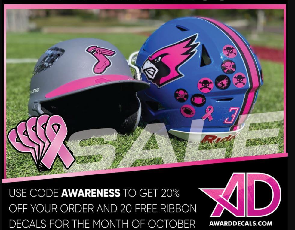POWER OF PINK 20 Free Ribbons with online order! Award Decals, Inc.