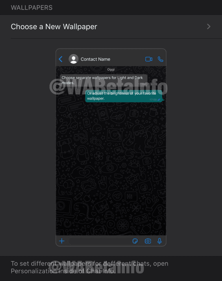 WhatsApp users may soon be able to use different wallpapers in chats