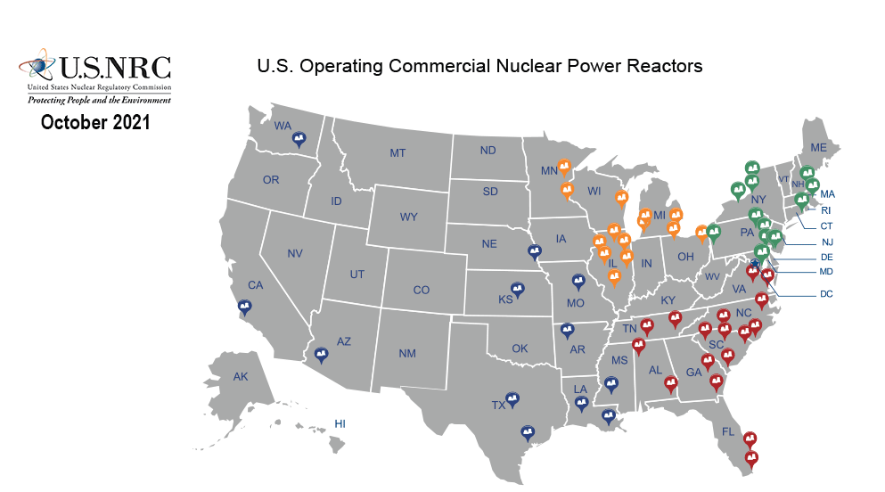 Map of Nuclear Power Plants in the U.S This Is Where Reactors Are Located Awareness Act