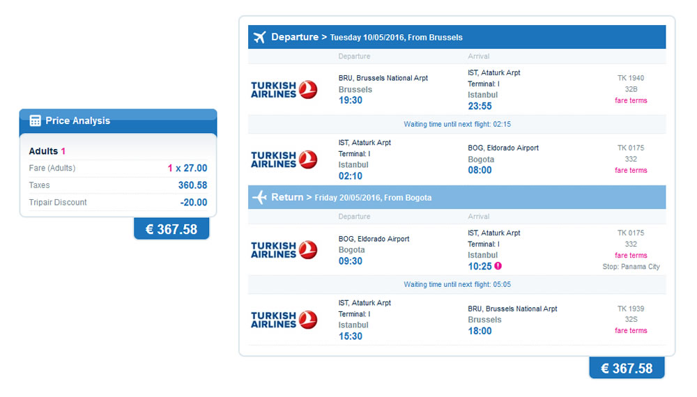 Flights to Colombia, from 368€! Awayze