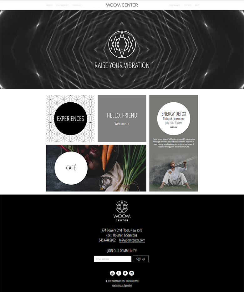 Woom Center New York Yoga Center Awebdesign