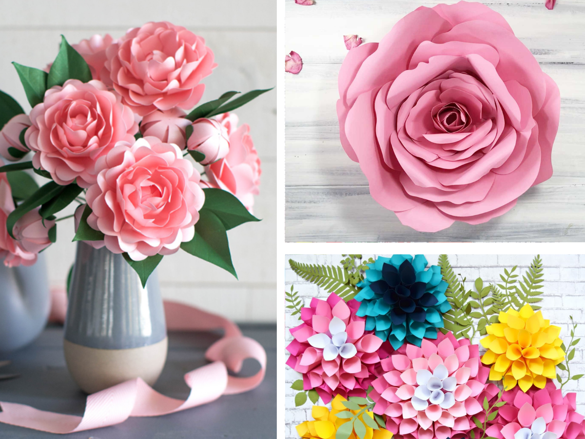 Large Paper Flower Cricut Tutorial Best Flower Site