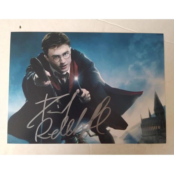 Daniel Radcliffe, "Harry Potter", Harry Potter, 5x7 photo signed with proof Awesome Artifacts