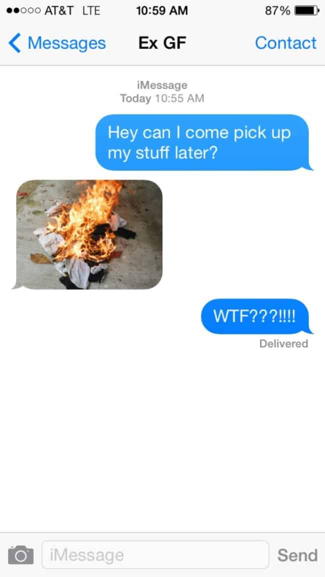20 Hilarious Responses To A Text From An Ex •