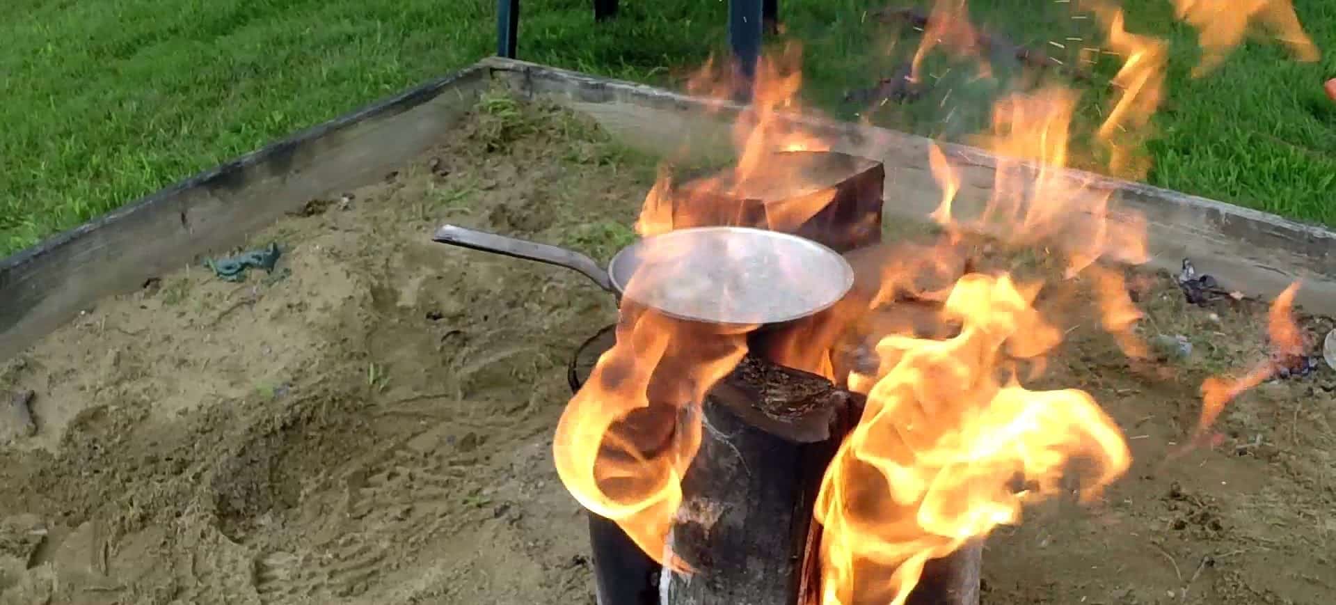 The Swedish Torch How To Build An All Night Campfire With Just One Log!