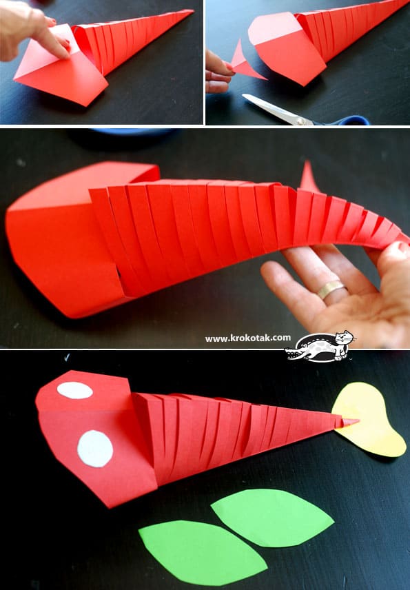 How To Make A Super Cool Moving Fish Out Of Paper!