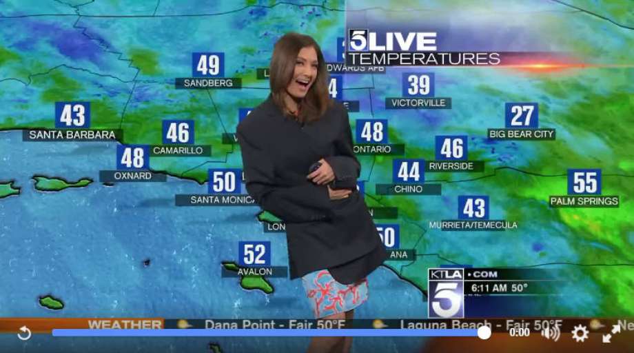 Meteorologist Giving Weather Report Had A Slight 'See Through' Wardrobe