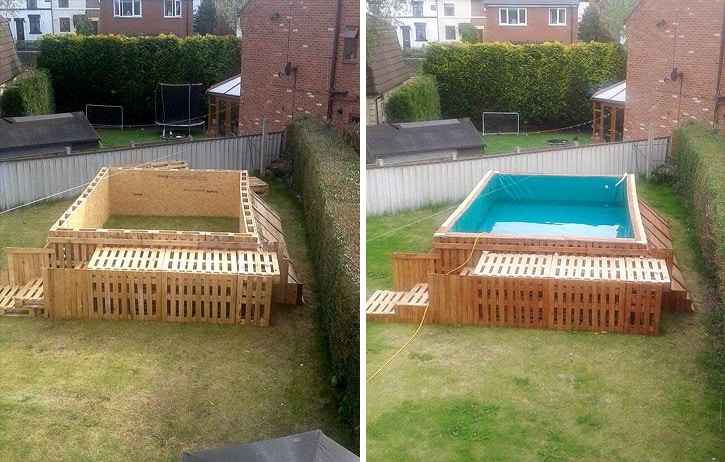 How To Build The Coolest Looking 'Pallet Swimming Pool' Ever, Using