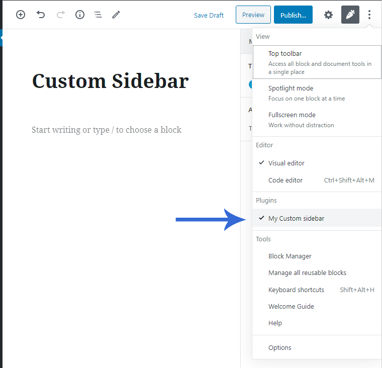 Add a Custom Inspector Sidebar in WordPress Gutenberg with Post Meta