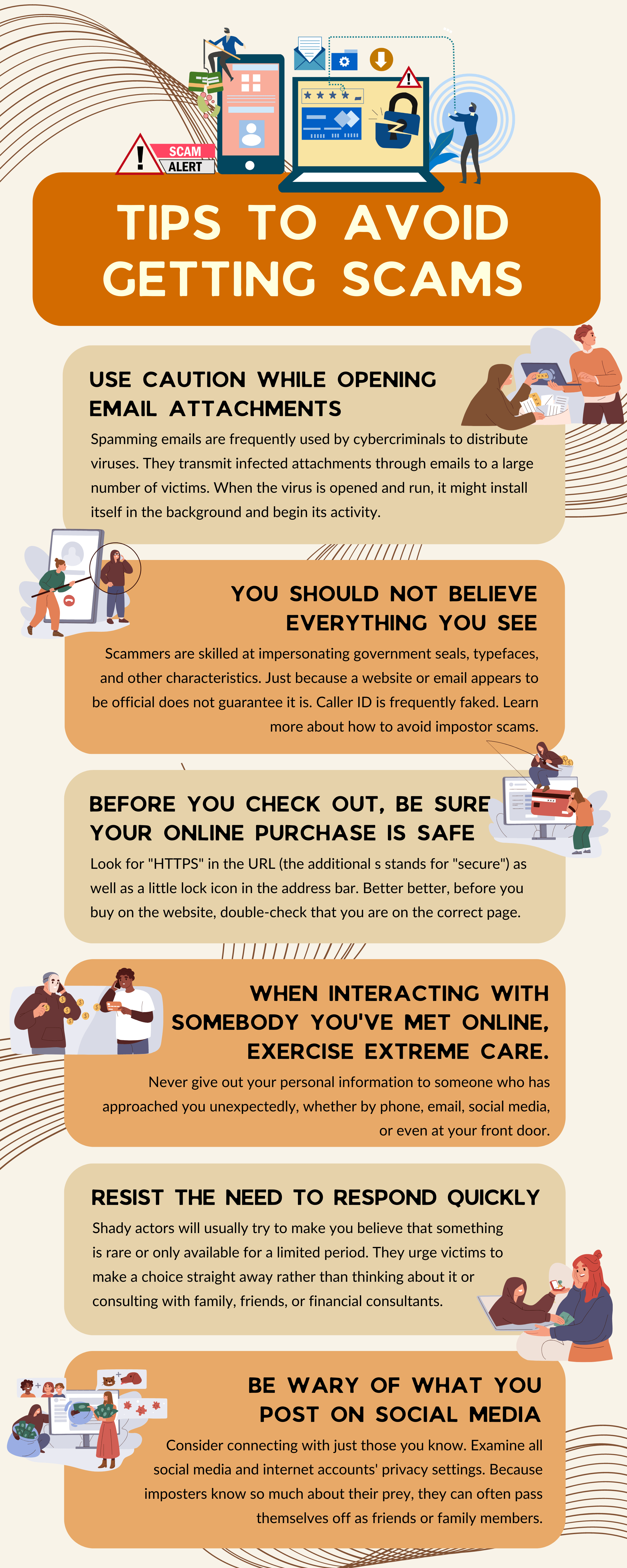 Tips avoid getting scam online Abdul Wahab Junaid