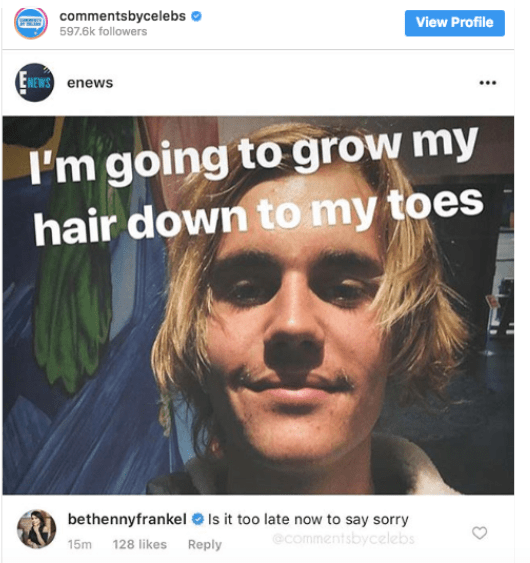 20 Instagram Comments by Celebrities That Are Pretty Darn Funny