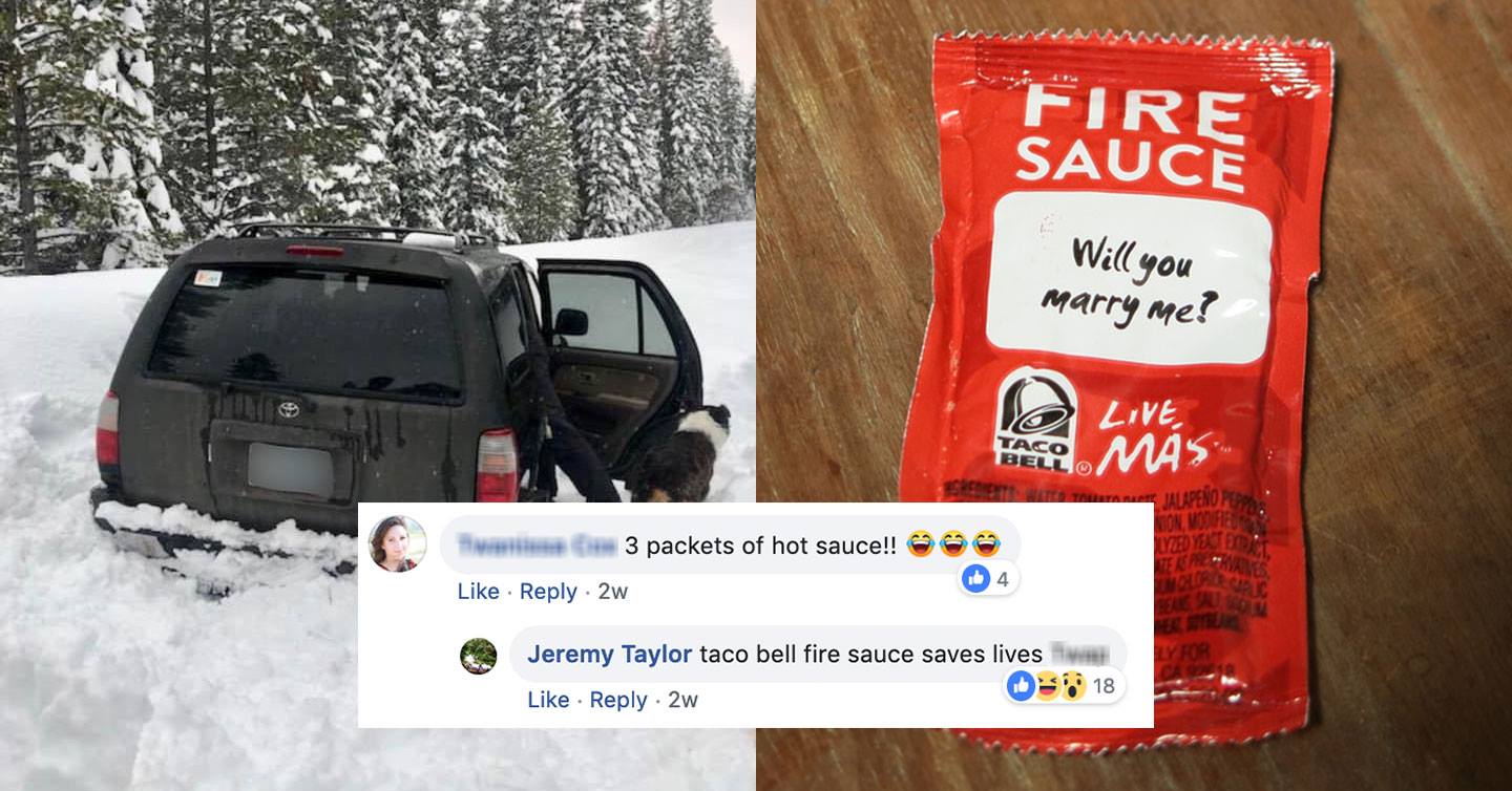 Guy Trapped In Snow For Five Days With His Dog Survives On Taco Bell