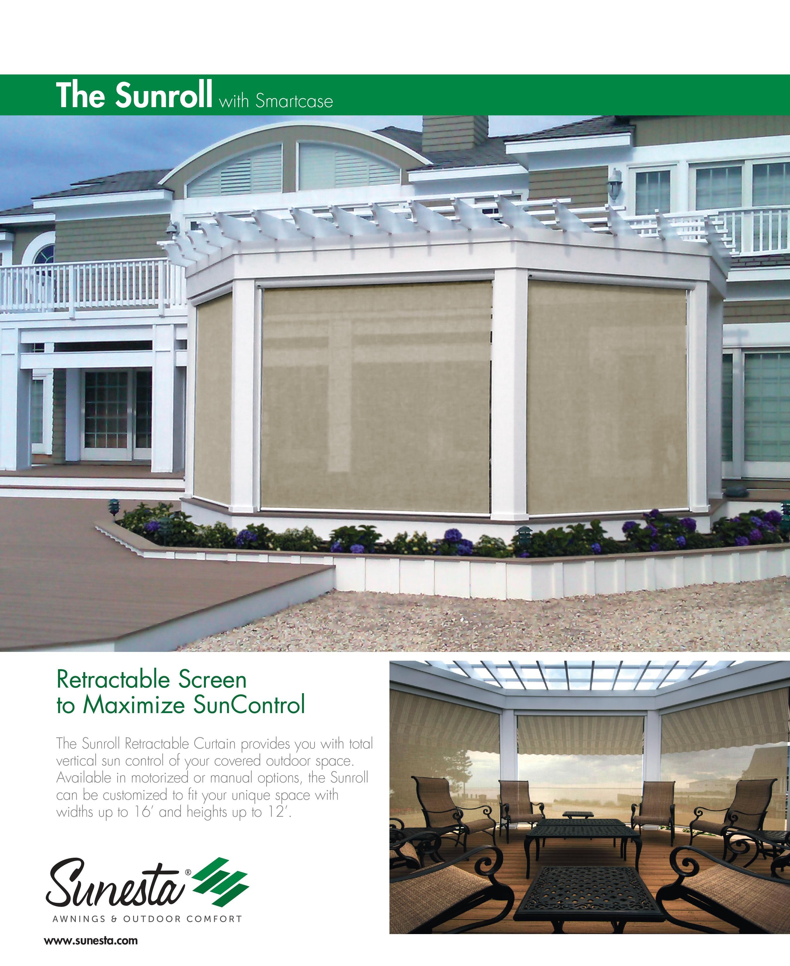 The Sunesta Sunroll retractable screen NH Awningsnh
