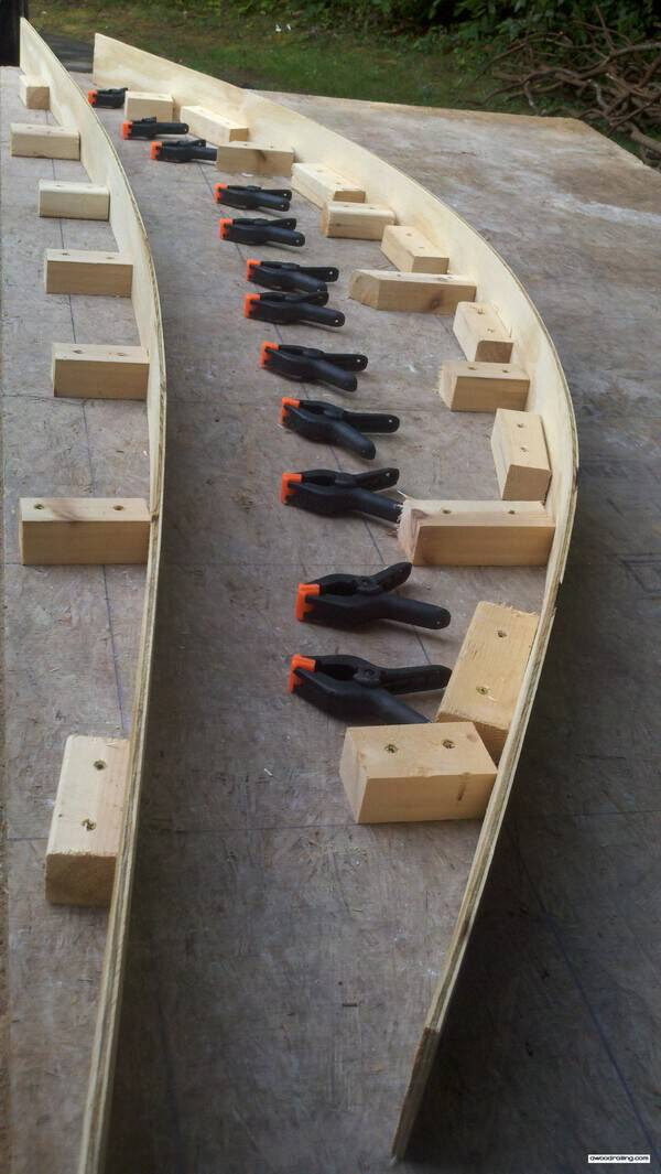 Jig Curved Railing System Mountain Laurel Handrails Works of Art