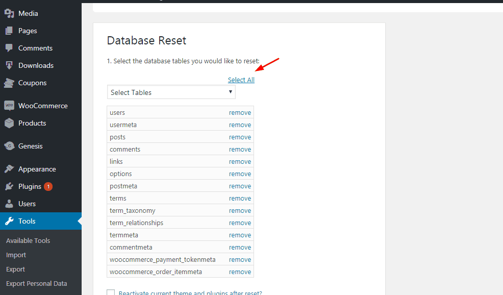 How To Reset a WordPress Blog Erase Everything In a Click!