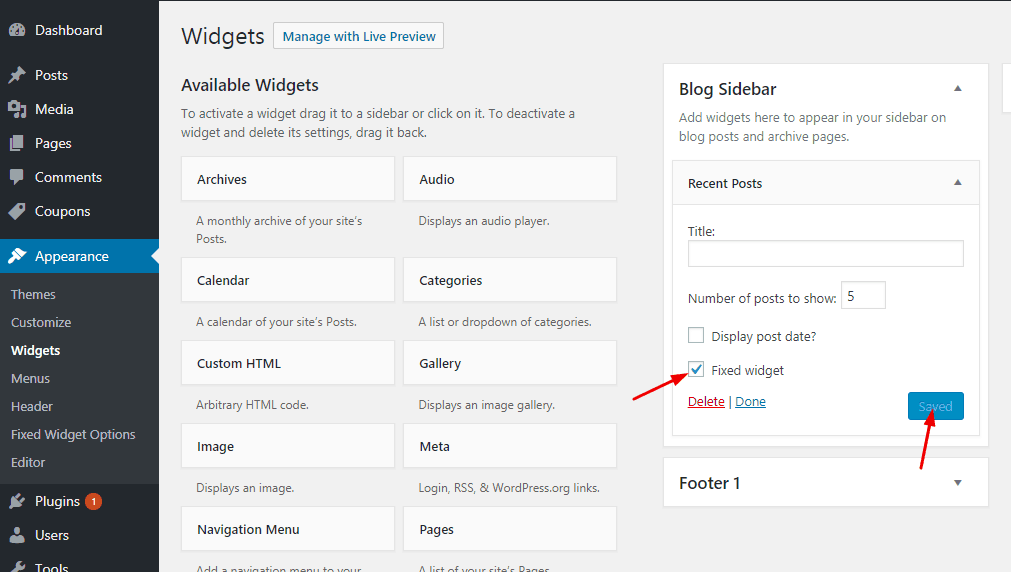 Make WordPress Sidebar Widget Sticky Definitive Guide