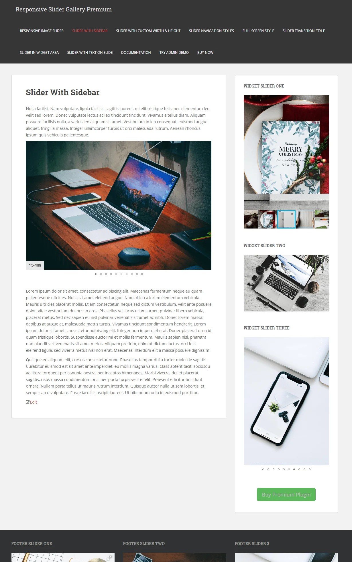 Responsive Slider Gallery WordPress Plugin A WP Life Plugins & Thmes