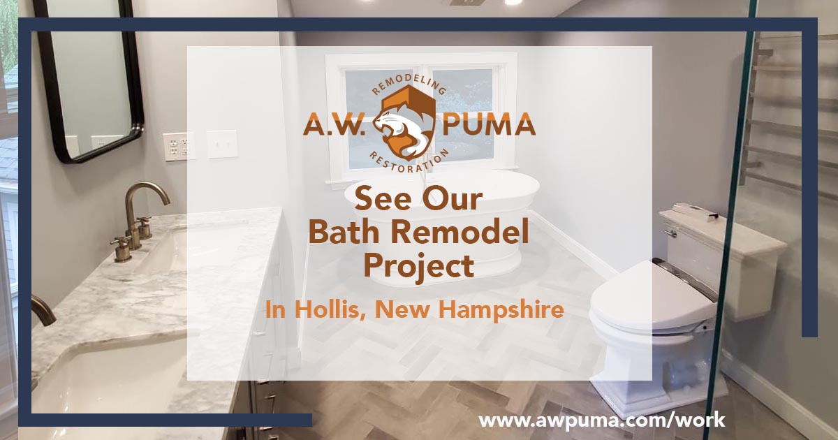 A Bathroom Remodel in Hollis, NH by A.W. Puma Quality Remodeling