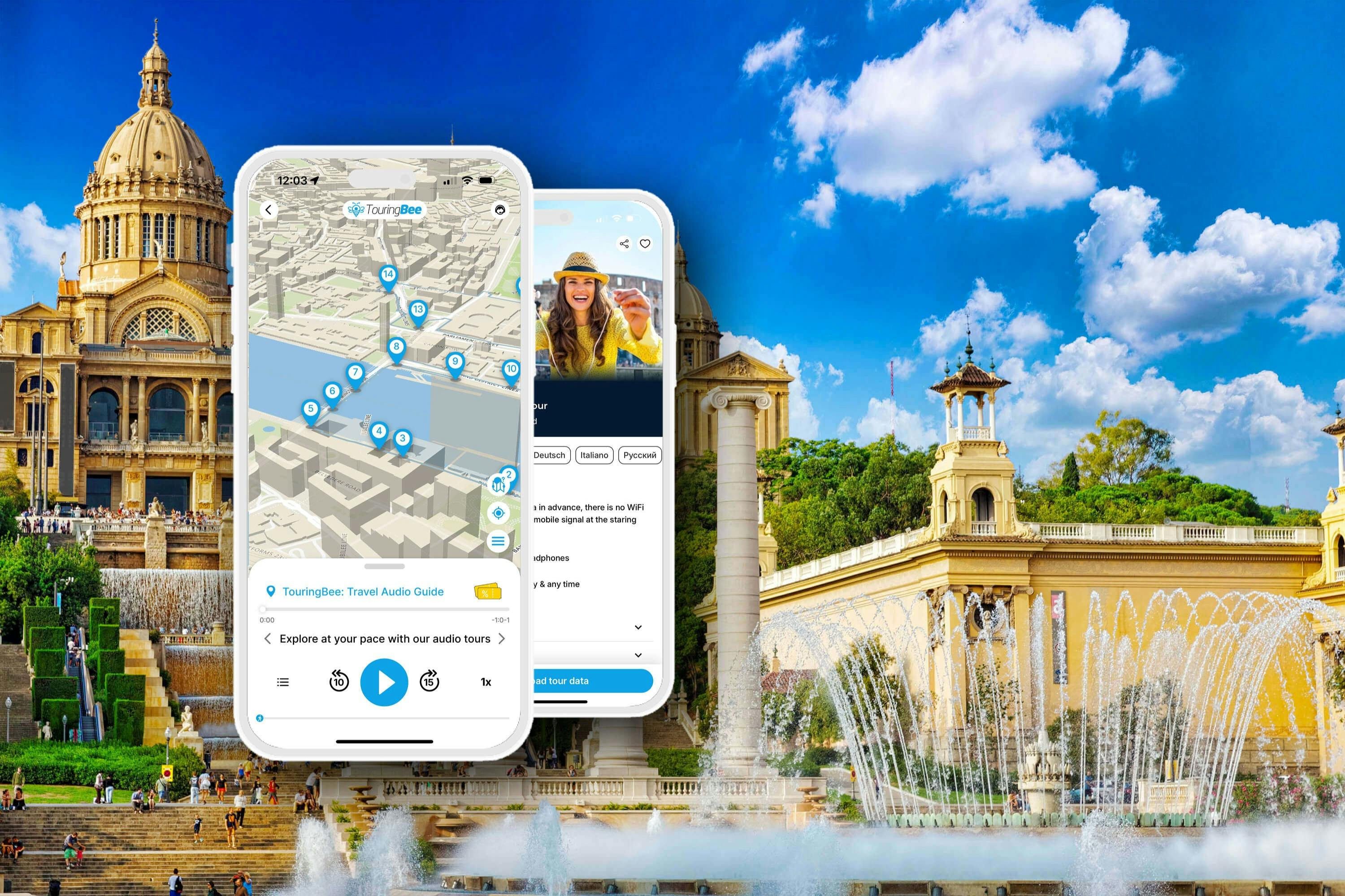 Montjuic Park Barcelona: Audio Guide App by TouringBee