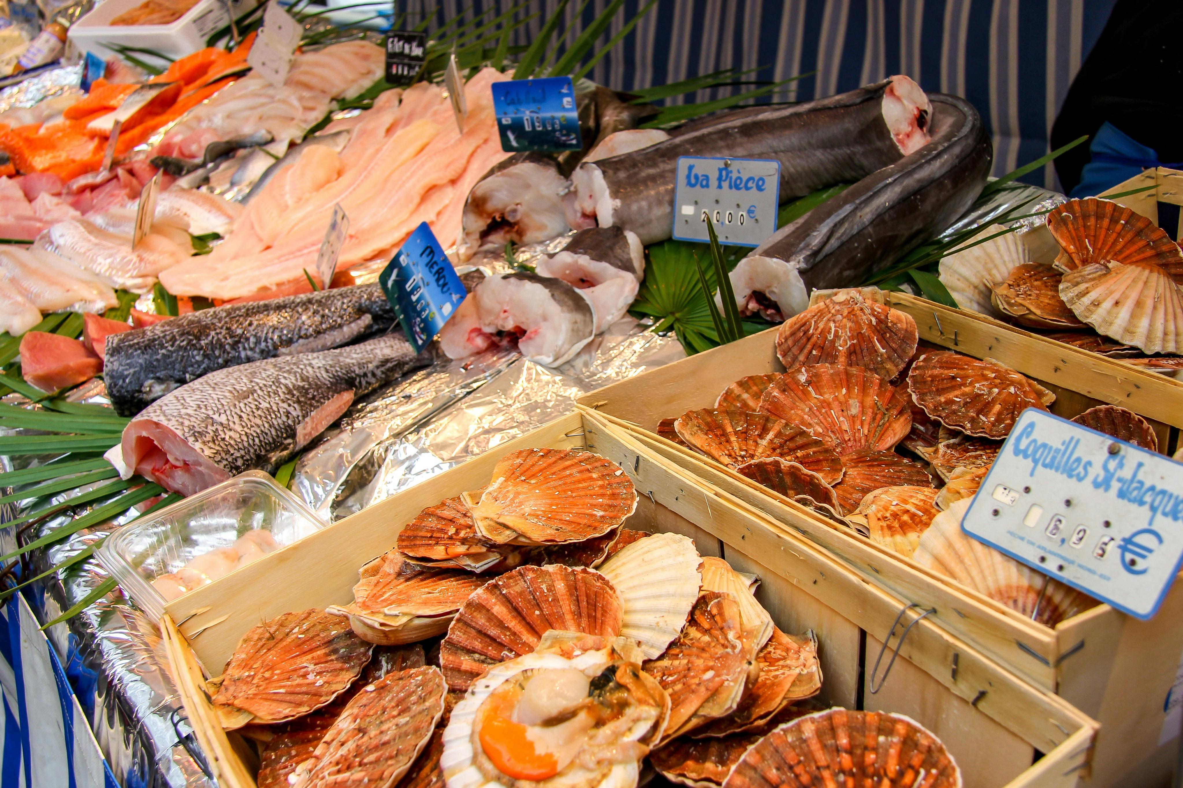 Seafood stall