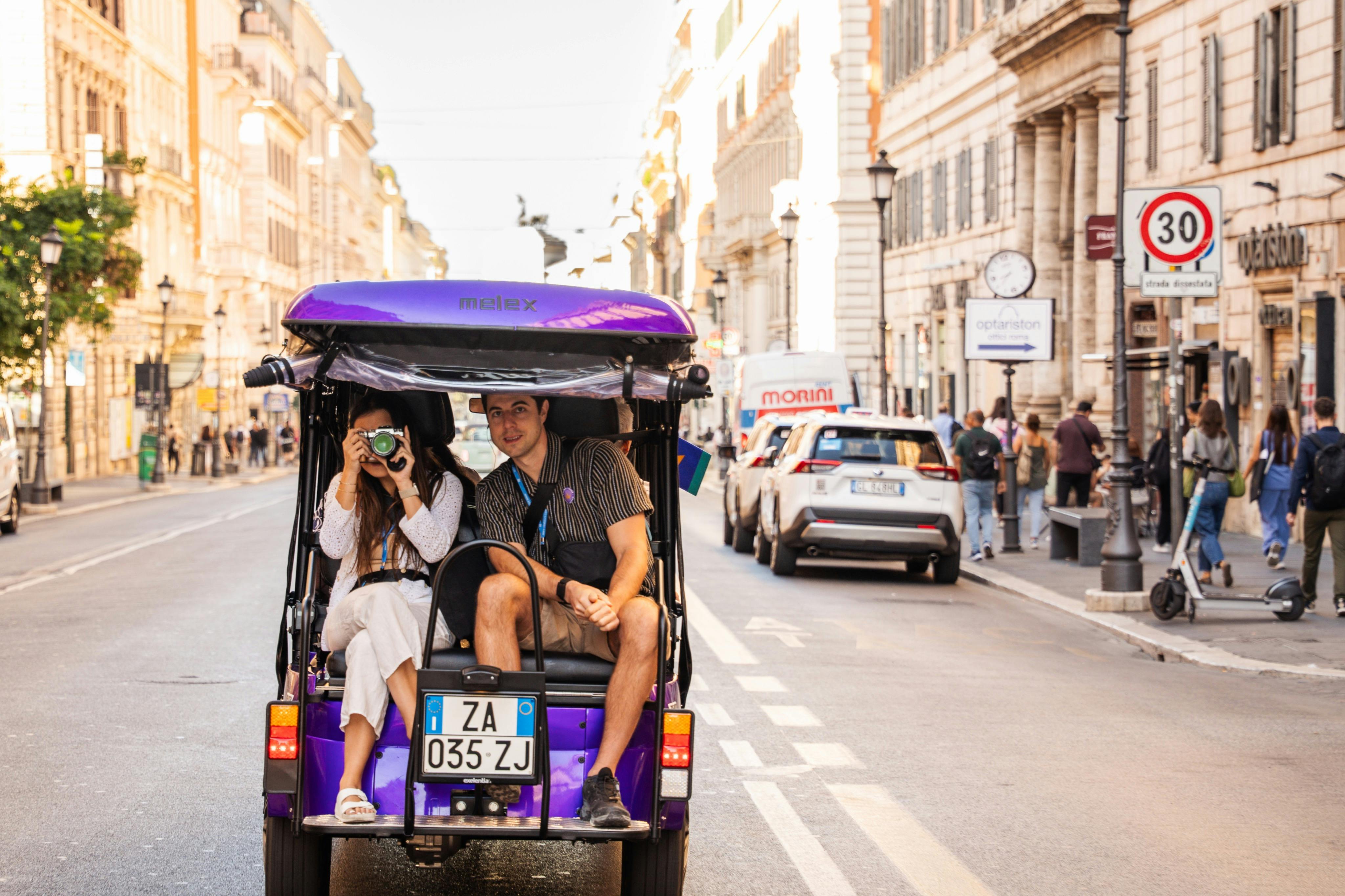 Borghese Gallery Reserved Entry with Audio Guide + Rome Private Golf Cart Tour