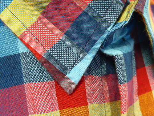 50% OFF!ORIGINAL PENGUIN MENS RETRO SIXTIES MULTI CHECK TEXTURE STRIPE